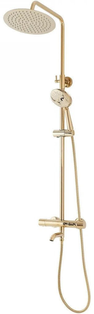 Baterie pentru dus Lungo gold reglabila - H82 cm