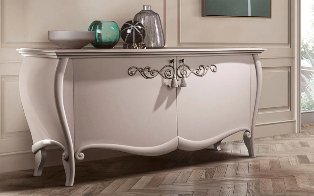 Comodă lemn masiv Jadore, 192 × 57 × 90 cm