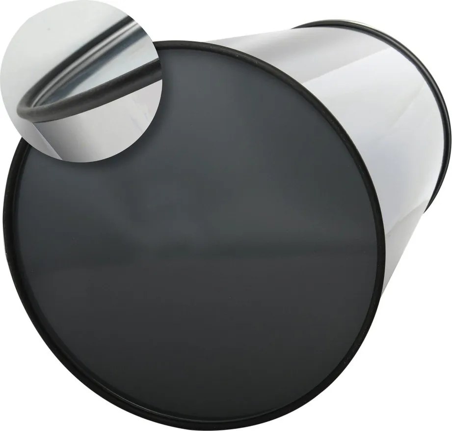 Coș de gunoi taupe cu senzori de atingere din oțel 30 l – MSV