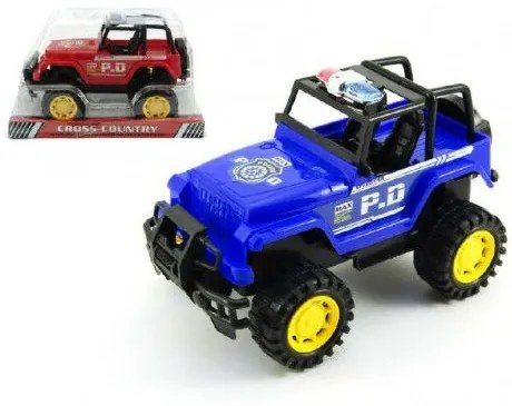 Mașină de poliție off-road din plastic 22cm, 2 culori