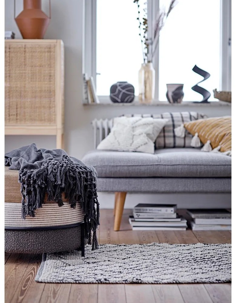 Vază de teracotă Bloomingville Niza, înălțime 16,5 cm, negru