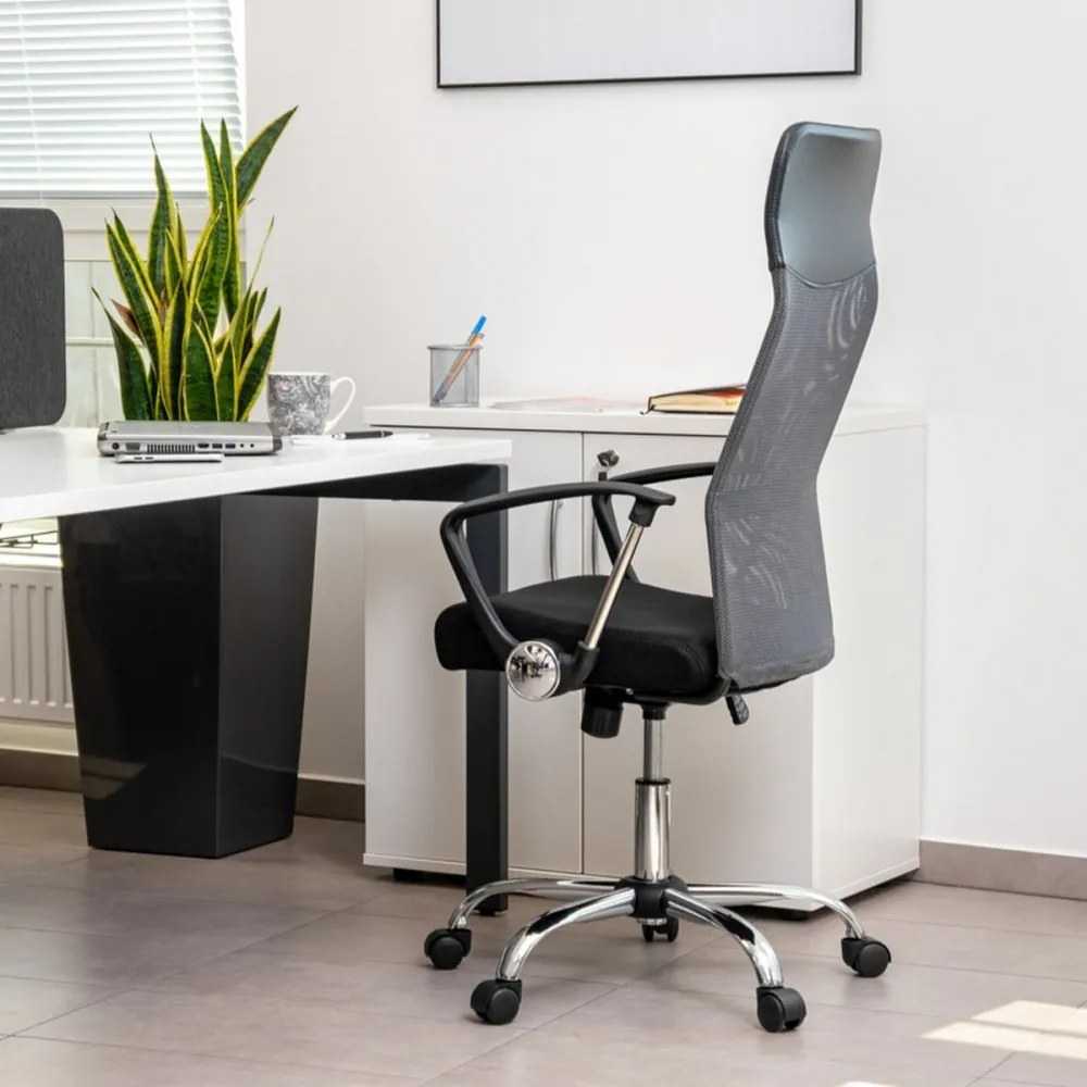 Scaun rotativ Lincoln negru-gri