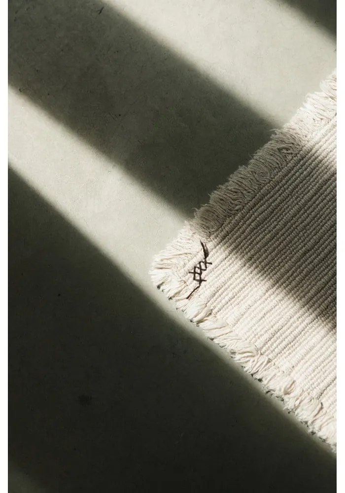 Covor crem țesut manual din bumbac 170x240 cm Handloom – Lorena Canals