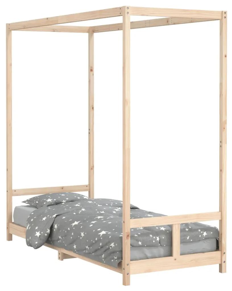 834519 vidaXL Cadru de pat pentru copii, 80x200 cm, lemn masiv de pin