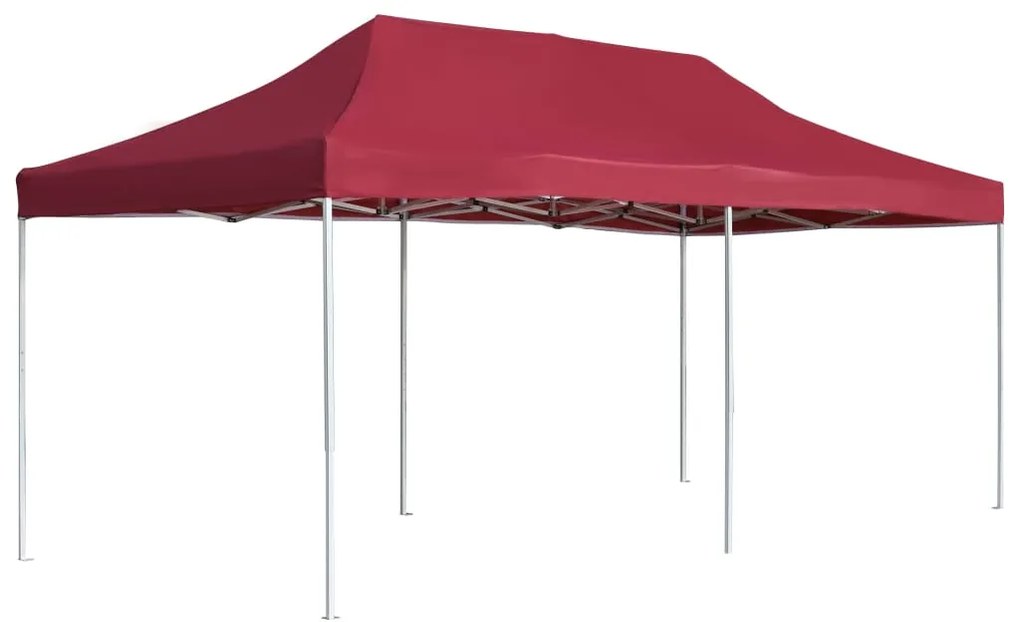vidaXL Cort de petrecere pliabil profesional, roșu vin, 6x3m, aluminiu