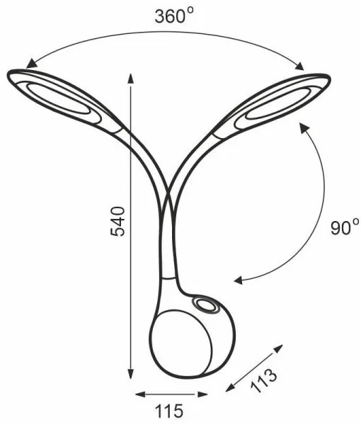 Lampă LED RGB de masă dimabilă tactilă EMILY LED/7W/230V