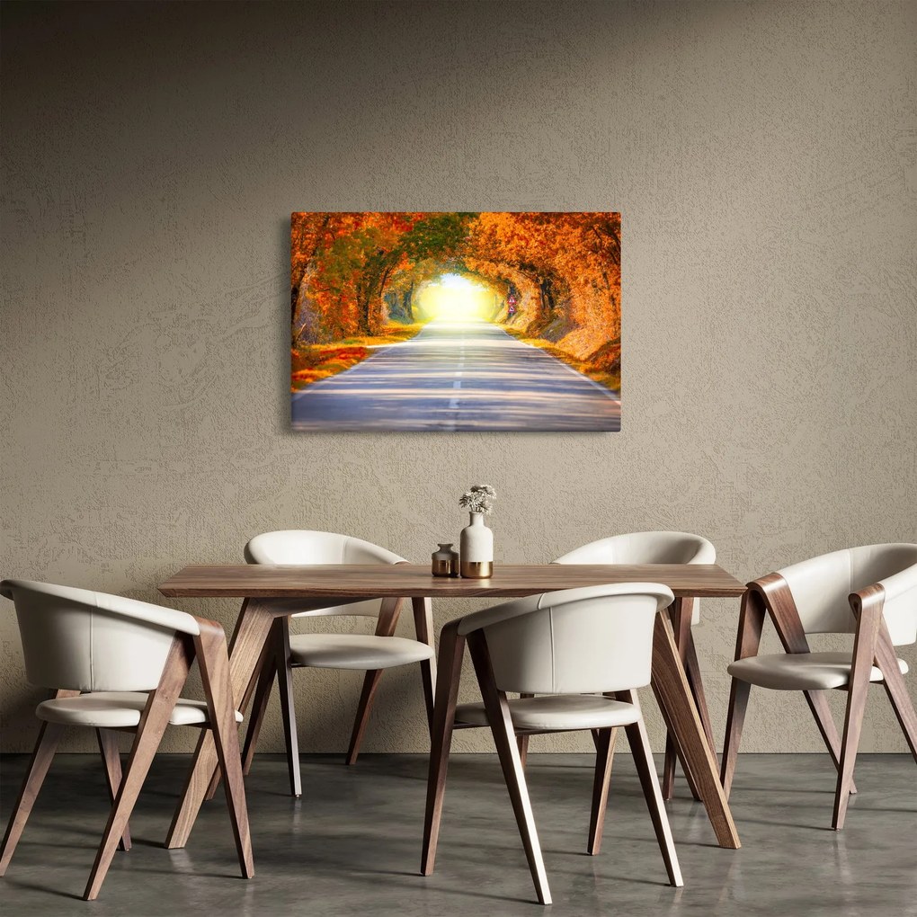Tablou - Poarta din copaci (90x60 cm)