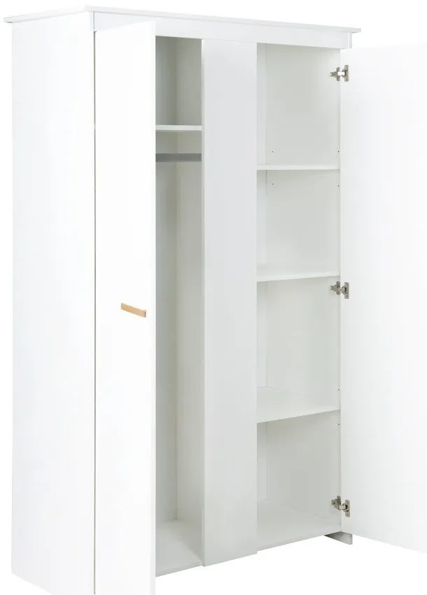 Șifonier de copii alb 119x190x52 cm Anton – Roba