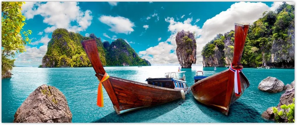 Tablou - Rai pe pământ (120x50 cm)