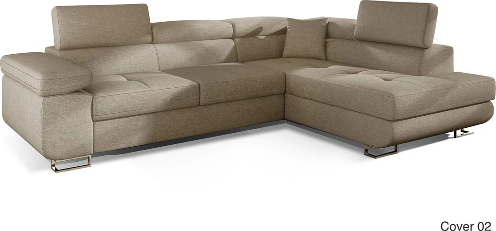 Colțar lemn masiv Extensibil Amina 275x202cm Ladă Depozitare Personalizabil
