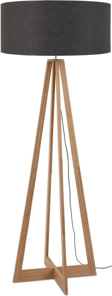 Lampadar realizat din materiale naturale, durabile si ecologice, EVEREST/F gri inchis