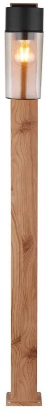 Stalp mediu pentru exterior design industrial IP44 Etsi maro, negru