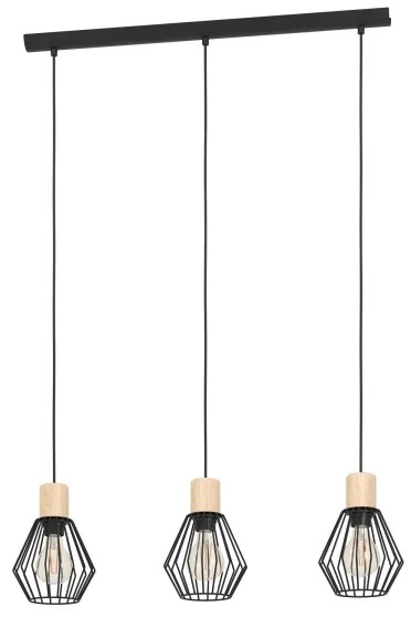 Lustră pe cablu Eglo 44094 PALMORLA 3xE27/60W/230V