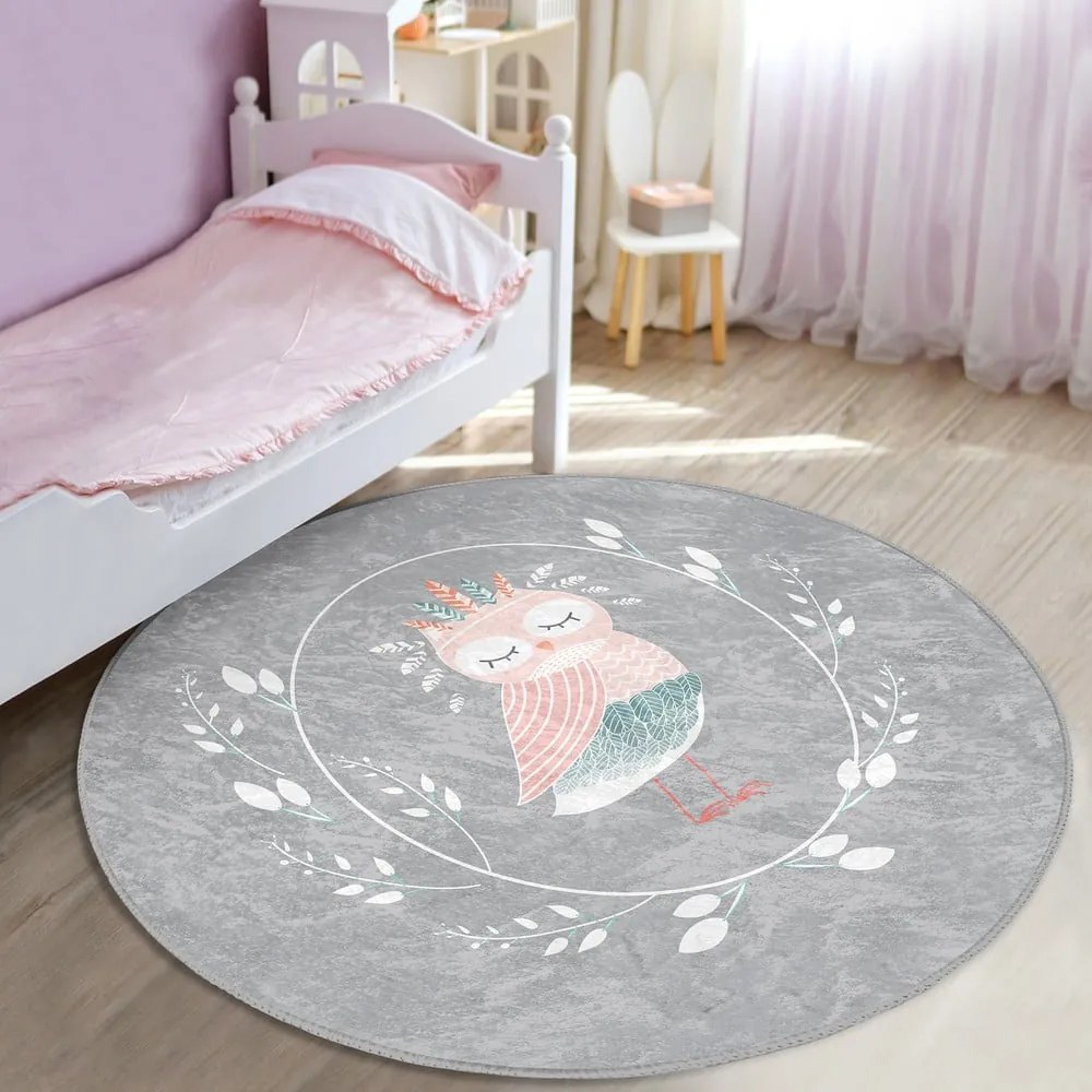 Covor pentru copii gri ø 100 cm Comfort – Mila Home