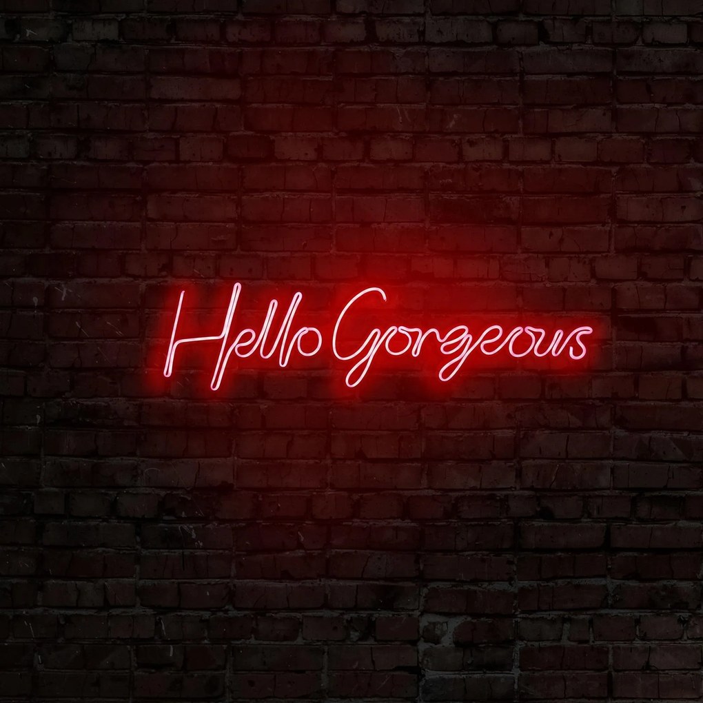 Aplica de Perete Neon Hello Gorgeous, 75 x 18 cm