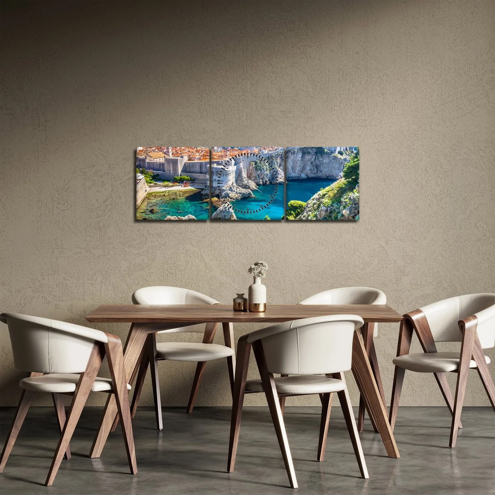 Tablou - Dubrovnik (cu ceas) (90x30 cm)