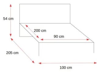 Pat Pumba 3/1, Lemn Masiv, Lacuit, Natur, Dimensiune Saltea 90 x 200 Cm