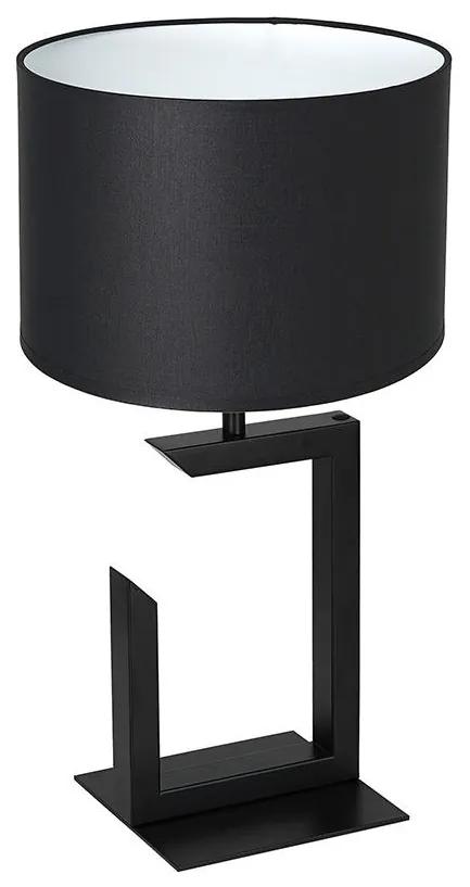 Lampă de masă 1xE27/60W/230V 45 cm neagră/albă