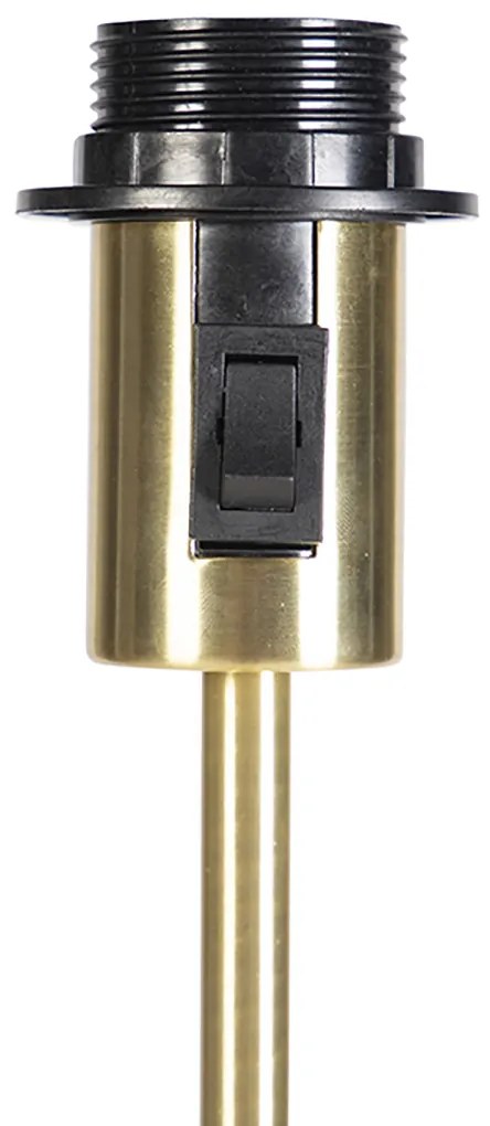 Lampă de podea reglabilă aurie cu abajur alb 50 cm - Parte