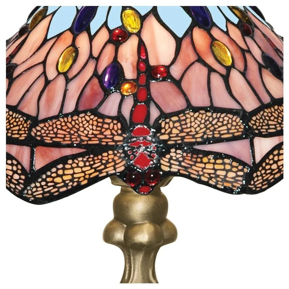 Veioza/Lampa de masa cu sticla tiffany Dragonfly