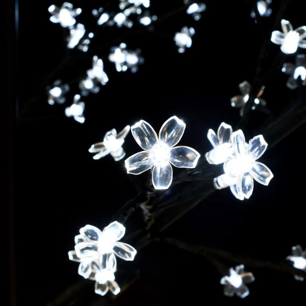 Pom Craciun, 2000 LED-uri alb rece, flori de cires, 500 cm 1, Alb rece, 500 cm
