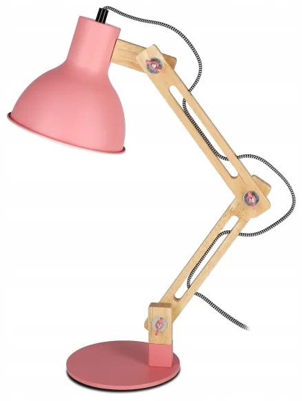 Lampă de masă 1 x E27, 40 W, 230 V, roz