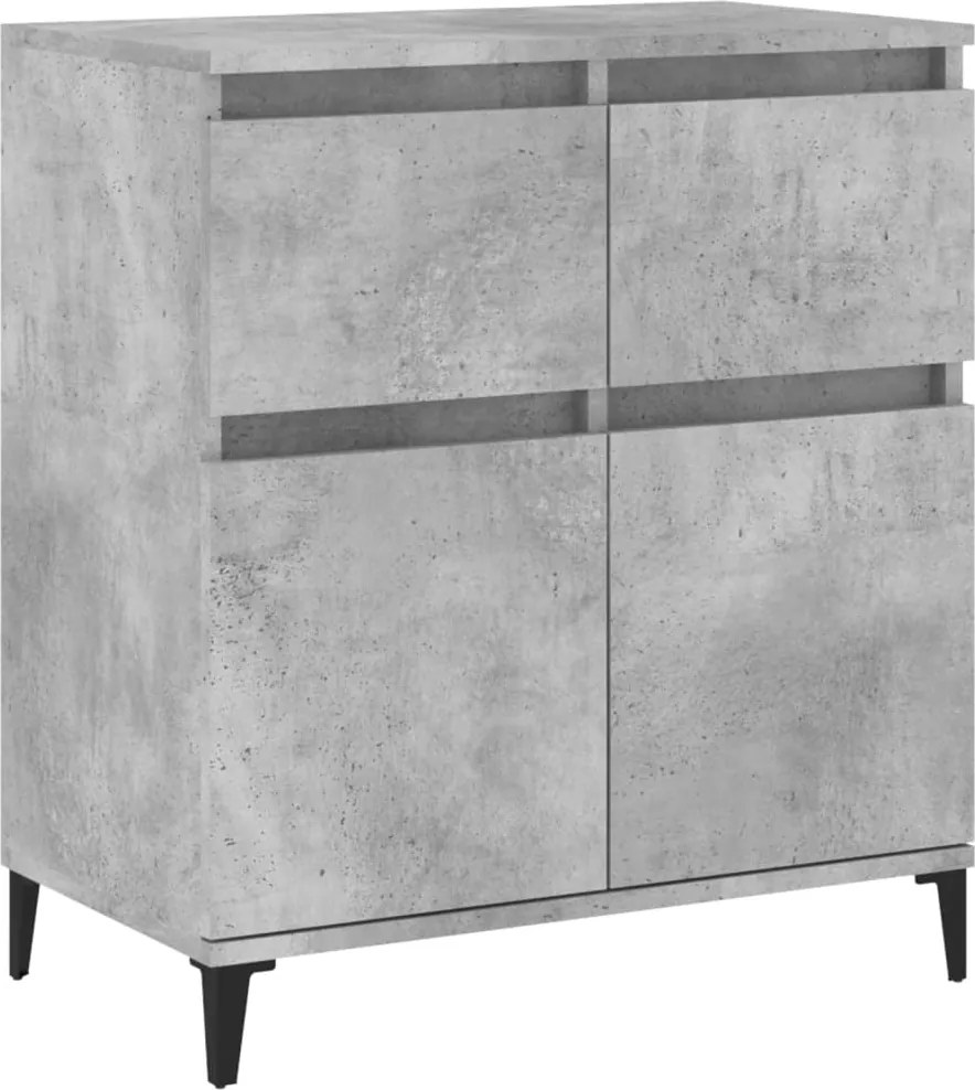 vidaXL Servantă, gri beton, 60x35x70 cm, lemn prelucrat