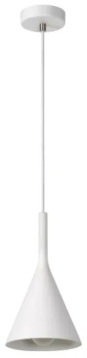 Lucide 35406/16/31 - Lampa suspendata GIPSY 1xE27/40W/230V alb