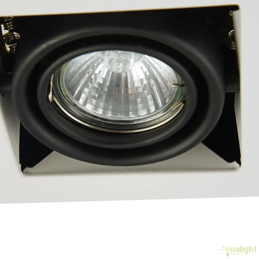 Spot incastrabil pentru tavan fals, Metal alb MYDL008-2-01-W