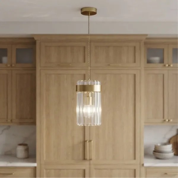 Lustru pe cablu LUXARY 1xE27/15W/230V auriu