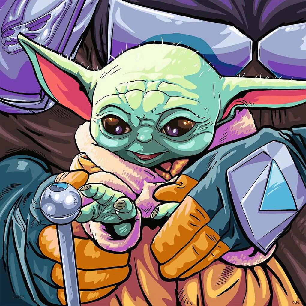 PUZZLE BABY YODA, 3X49 PIESE - RAVENSBURGER (RVSPC05241)