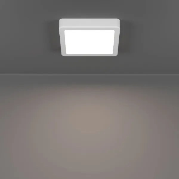 Eglo 901311 - Plafonieră LED FUEVA, 7W, 230V, 2700/4000/6500K, 15x15 cm, albă