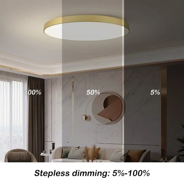 Brilagi - Corp de iluminat LED dimabil POOL SMART, 180W/230V, 120 cm, auriu, Wi‑Fi Tuya + telecomandă
