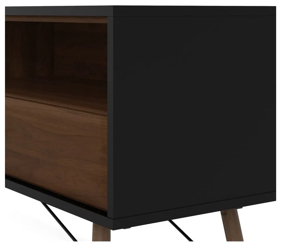 Comodă TV Tvilum Ry, negru-maro