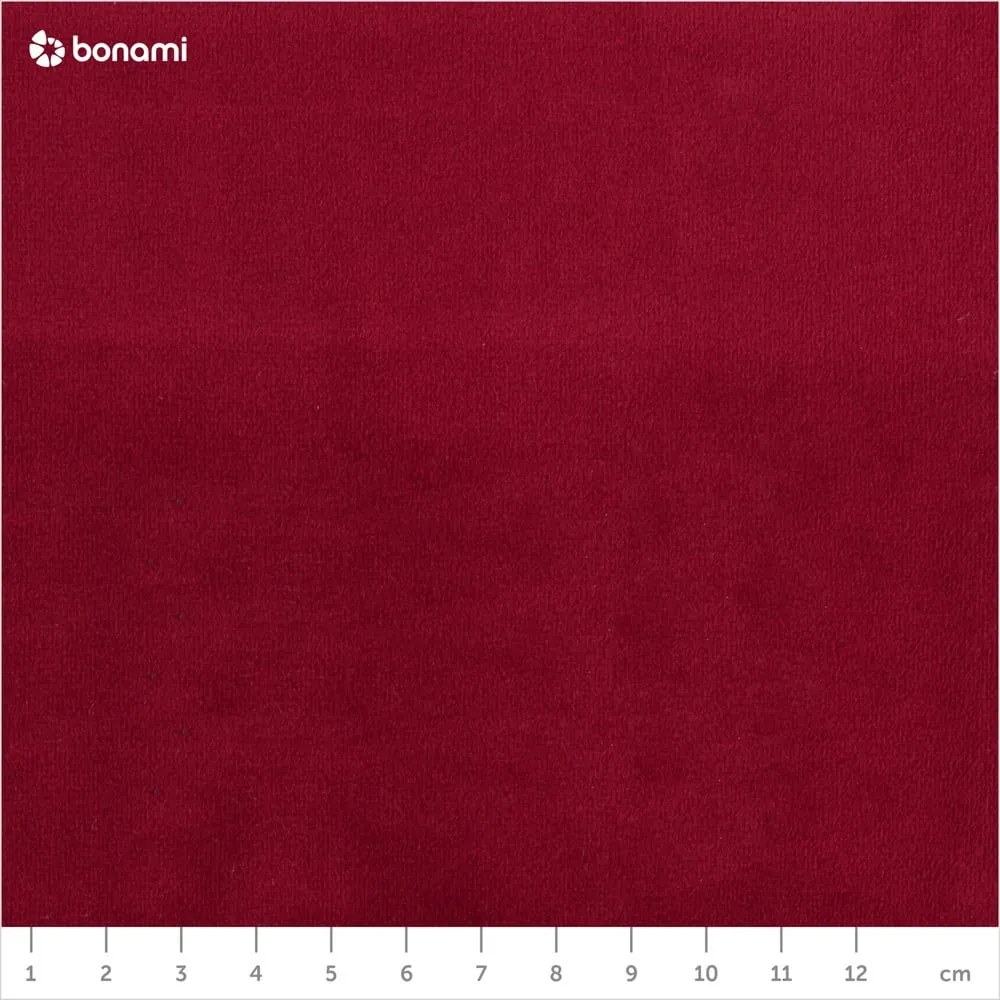 Colțar din catifea cu extensie pe partea dreaptă Cosmopolitan Design Bali, roșu