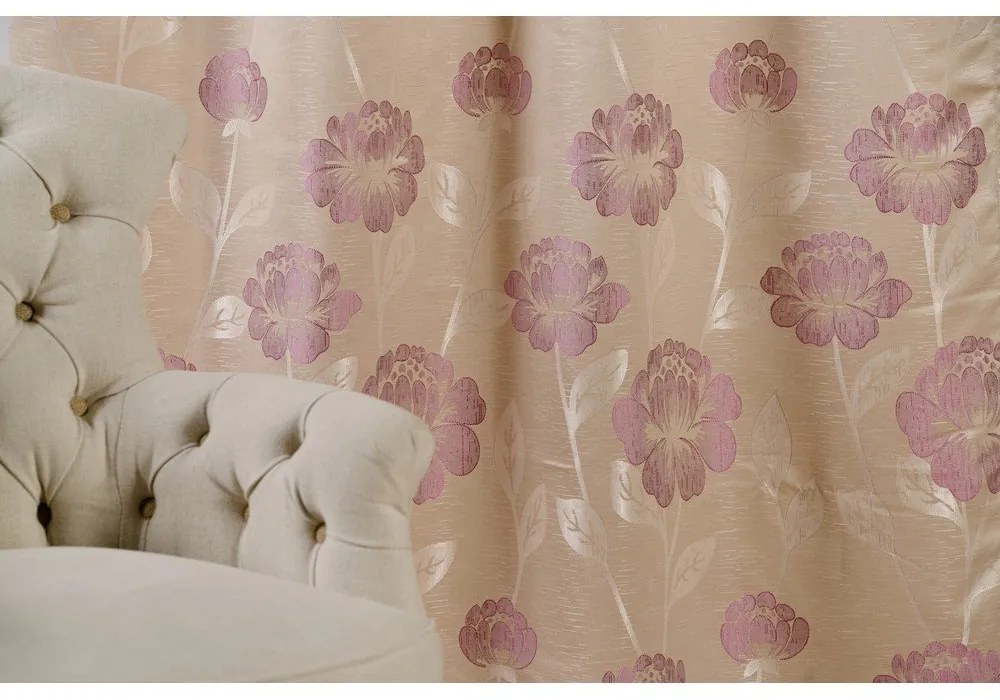 Draperie bej 140x245 cm Izolde – Mendola Fabrics