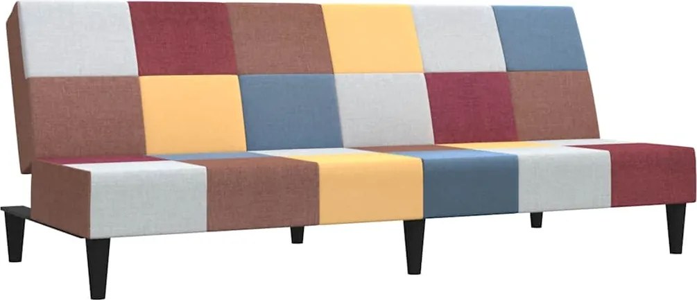 vidaXL Canapea extensibilă cu 2 locuri, material textil