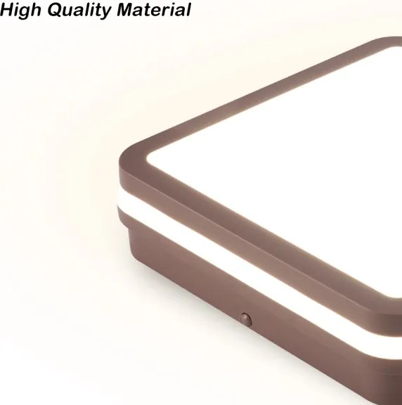 Brilagi-LED Lampă de exterior cu senzor BENE, LED 24 W, 230 V, 26 x 26 cm, maro, IP54