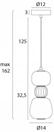 Pendul, Lustra suspendata LED Modern 13W gri inchis