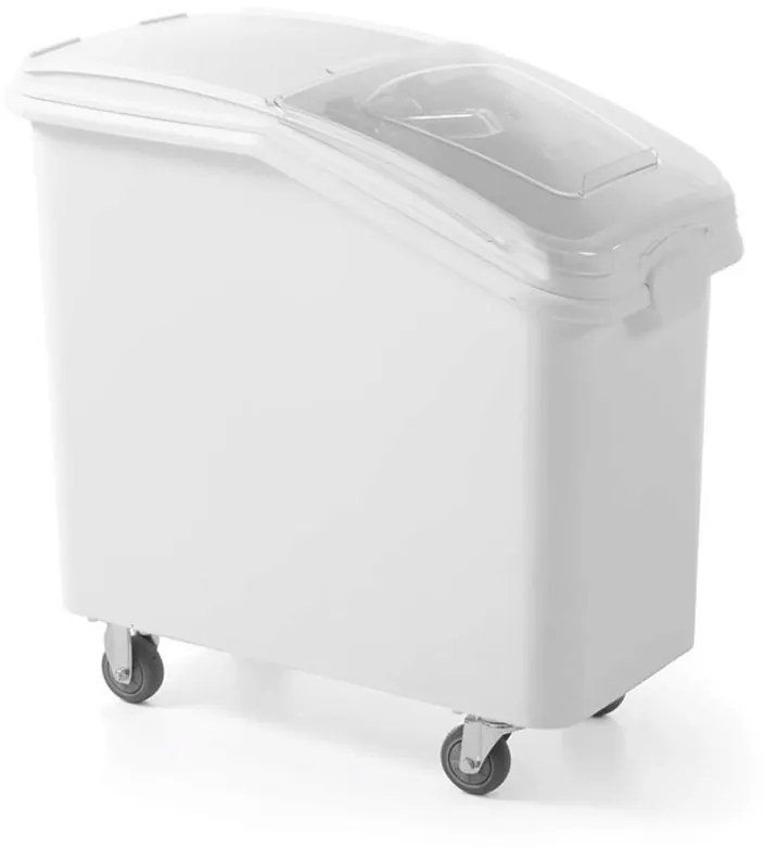 Container pentru alimente uscate, 98 lt, echipat cu capac si 4 roti, Amerbox, 394x749x(H)711 mm