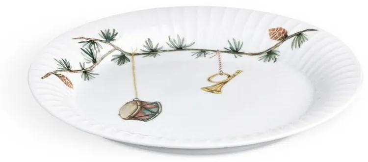 Farfurie din porțelan pentru Crăciun Kähler Design Hammershoi Christmas Plate, ⌀ 19 cm