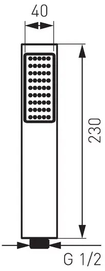 Para de dus FDesign Moreno 1 functie crom lucios