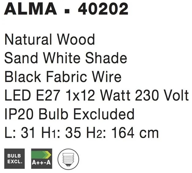 Lampadar design modern Alma