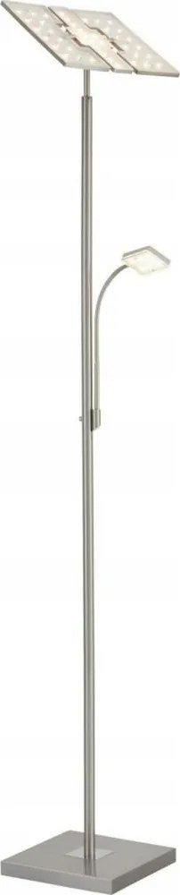 Briloner 1328-022 - lampă de podea LED dimerizabilă LED/21W/230V + LED/3,5W crom mat
