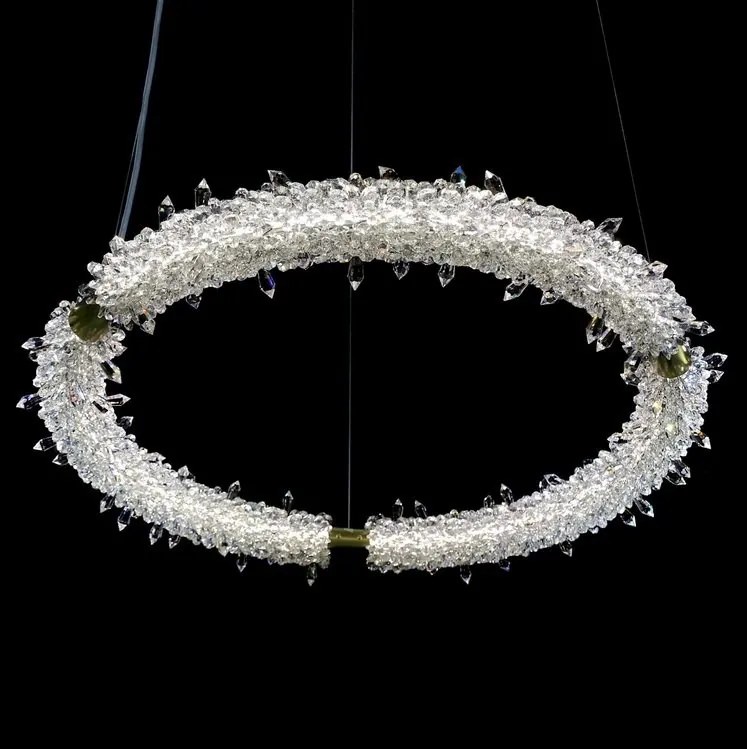 Lustra LED LUX moderna design circular D65 GLACEE 01