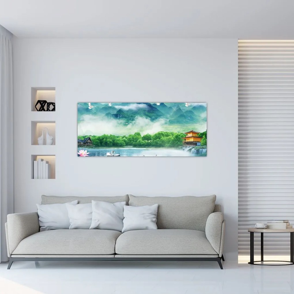 Tablou - Peisaj de vis (120x50 cm)