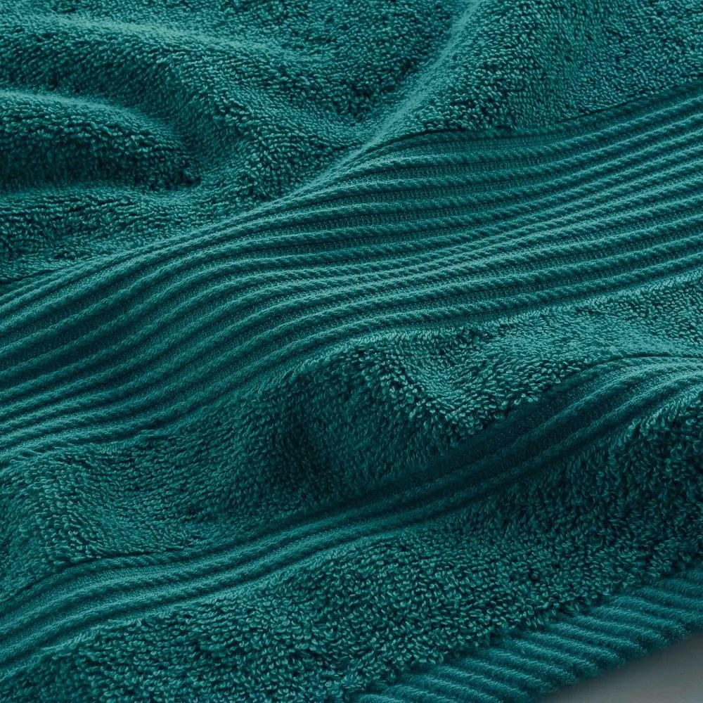 Prosop verde închis din bumbac din frotir 90x150 cm Tendresse – douceur d'intérieur