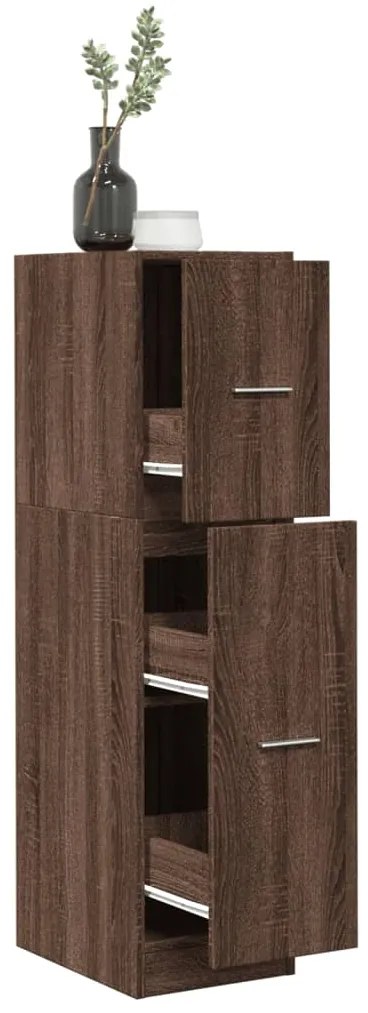 vidaXL Dulap de farmacie, stejar maro, 30x41x118 cm, lemn prelucrat