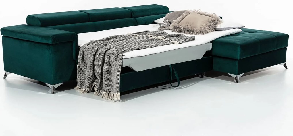 Colțar lemn masiv Extensibil Rita 280x205cm Ladă Depozitare Personalizabil