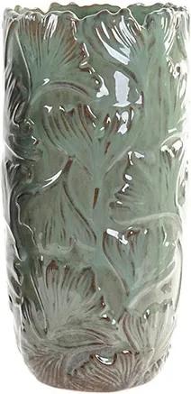 Vaza Ginko din ceramica verde 16x32 cm